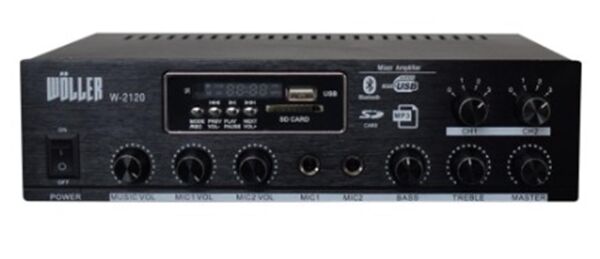 Wöller W-2120 Hat Trafolu 2 Bölge 100W Mikser Amplifikatör