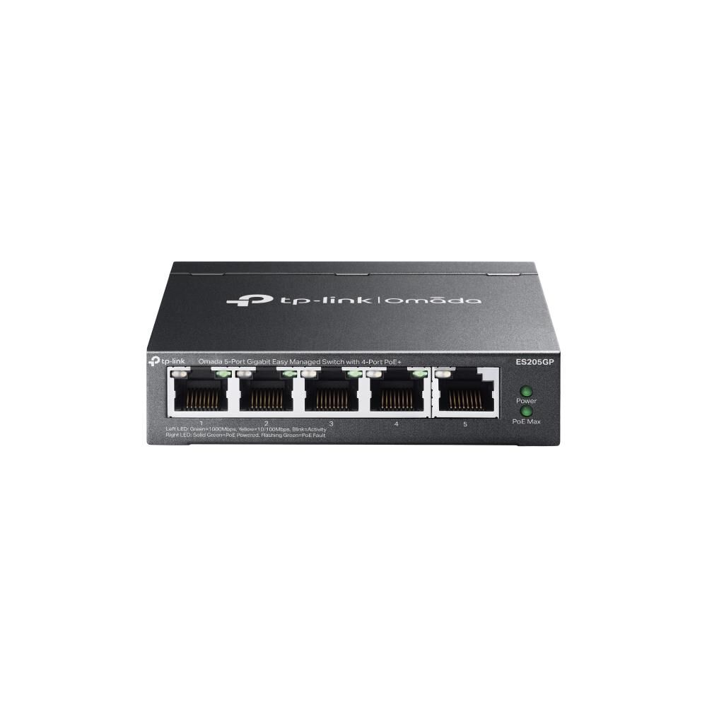 Omada Tp-Link ES205GP 5 Port 10-100-1000 Poe+ 65W Cloud Switch