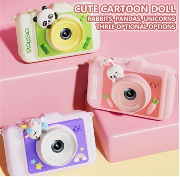WowKids XM1Çocuk Fotoğraf ve Video Çekebilen Çocuk Eğlence Green Fotoğraf Makinesi