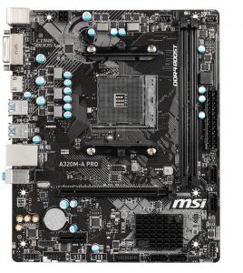 MSI A320M-A PRO DDR4 3200 (OC) DVI HDMI mATX