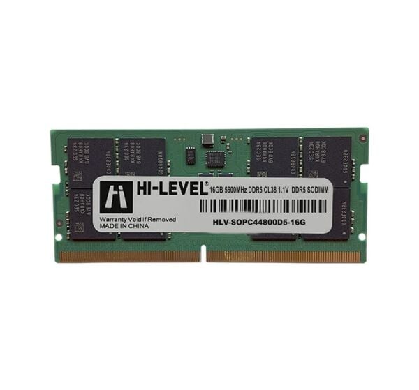 Hi-Level HLV-SOPC44800D5-16G 16GB (1x16GB) DDR5 5600MHz CL40 Notebook Ram (Sodimm)