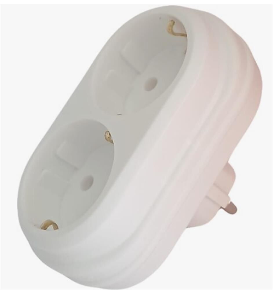 Mutlusan 2Lİ Topraklı Fiş-priz Düz Tip Beyaz (001 170 033006 00 00) Standart