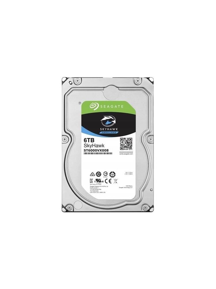 Seagate 6tb Skyhawk ST6000VX008 5900 Rpm 256MB Sata-3 Güvenlik Diski (İthalat)