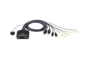 ATEN CS22DP-AT 2-PORT USB DISPLAYPORT CABLE KVM SWITCH(Kopya)