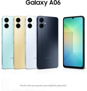 SAMSUNG GALAXY A06 128GB 4GB RAM SIYAH CEP TELEFON
