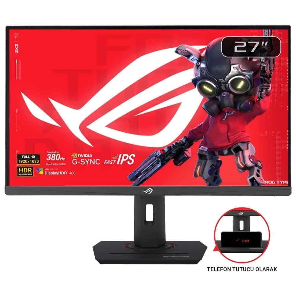 Asus 27'' Rog Strix XG279CNS 380Hz 0.3ms Full HD Adaptive Sync Fast IPS Pivot Gaming Monitör
