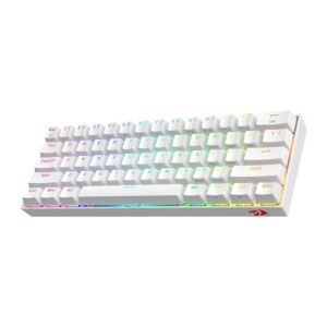 REDRAGON K530W DRACONIC PRO Q TR 60% KOMPAKT KABLOSUZ-BLUETOOTH 2.4G SWITCH MEKANİK KLAVYE BEYAZ