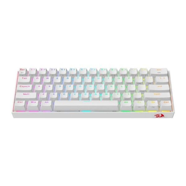 REDRAGON K530W DRACONIC PRO Q TR 60% KOMPAKT KABLOSUZ-BLUETOOTH 2.4G SWITCH MEKANİK KLAVYE BEYAZ