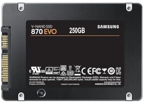 250GB SAMSUNG 870 560/530MB/s EVO MZ-77E250BW SSD