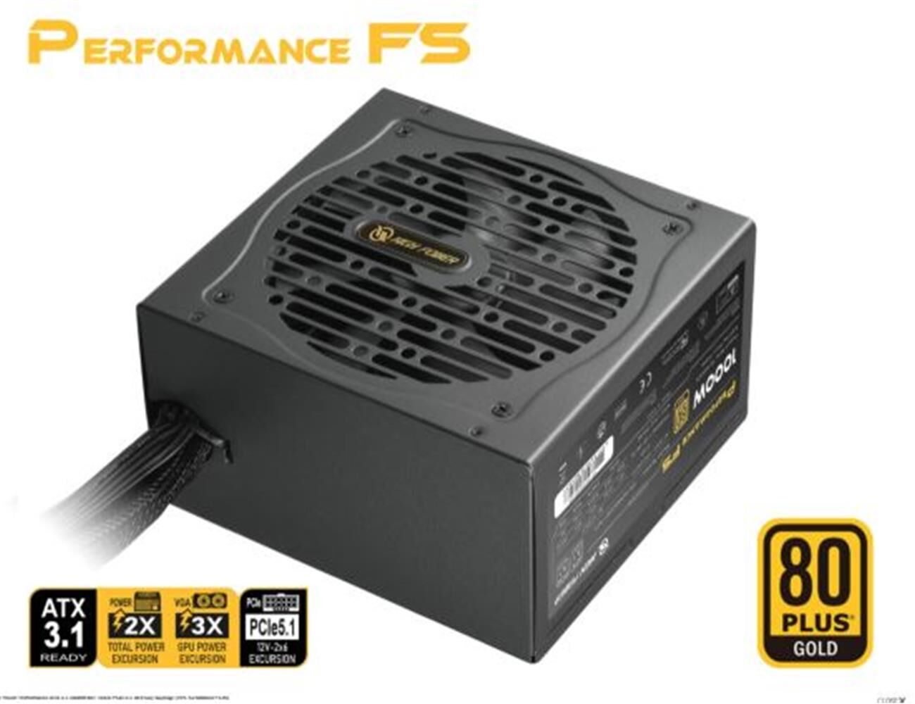 High Power Performance ATX 3.1 850W 80+ GOLD PCIe 5.1 ATX Güç Kaynağı (HP1-S2850GD-F12S)