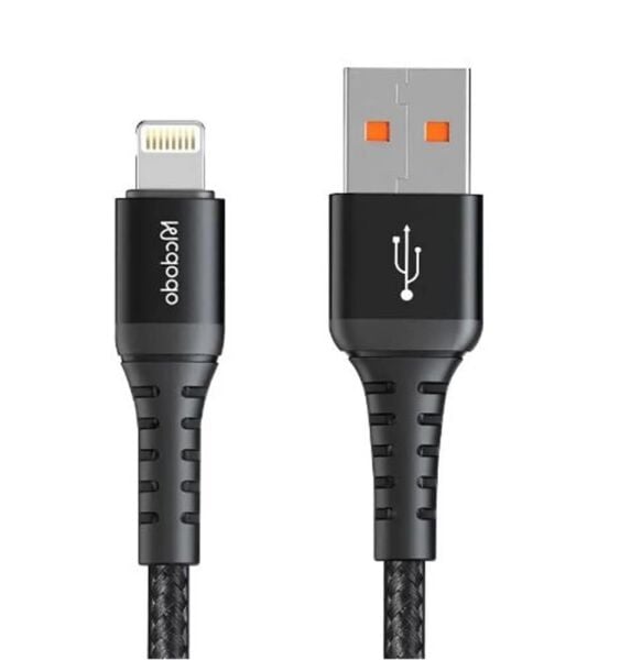 MCDODO CA-2261 USB-A TO Lightning Data-Şarj Kablosu 3A 1m - Siyah