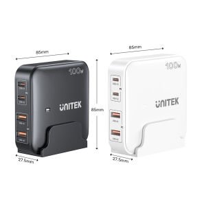 Unitek 100W Masaüstü GAN Şarjİstasyon Beyaz (P1229AWH)