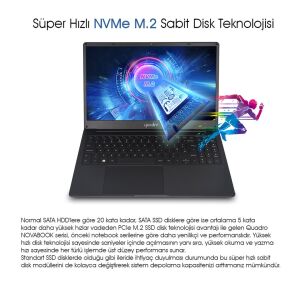 Quadro NovaBook IN16-1650P-CS Ci5 1035G7 16gb 512gb 15.6'' FreeDos Notebook