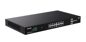 Tenda TEG2220P-16-250W 16 Port 10-100-1000 POE +2 SFP Switch Cloud Yönetilebilir Çelik Kasa Switch