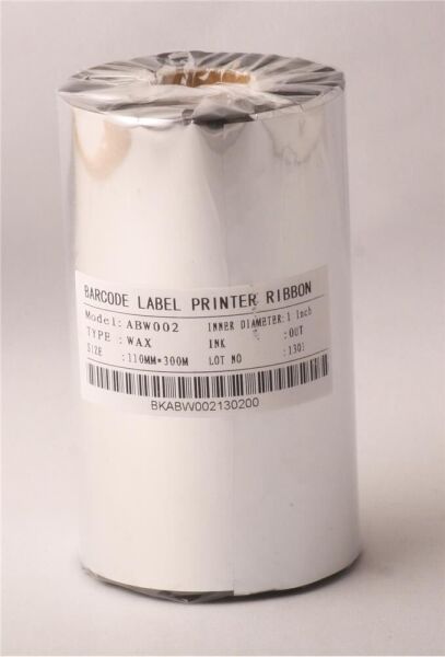 Ribbonsan WX-10FBK 110-300MT Wax Ribbon