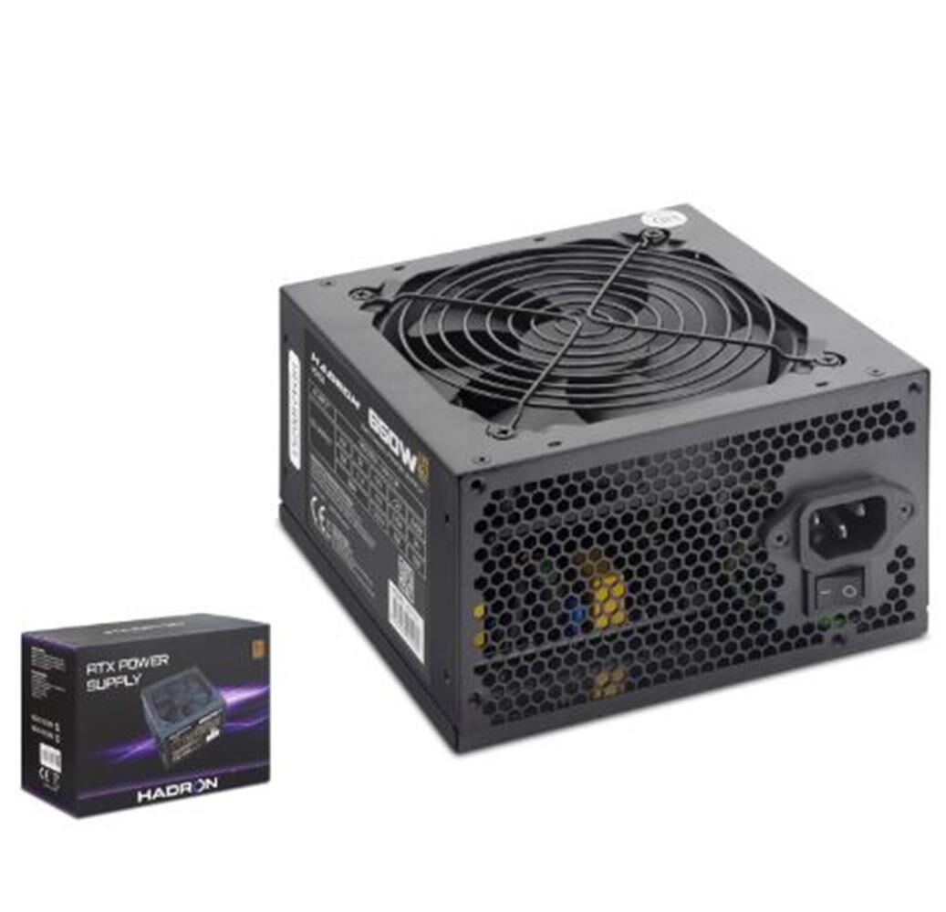 HADRON HD424 PC Power Supply Güç Kaynağı 650W 12 cm Fan ATX 80 Plus Siyah