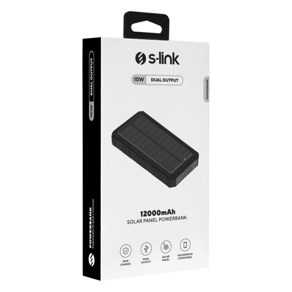 S-link IP-G220 20000mAh PD20W+QC3.0 Dahili Kablolu Siyah LCD Taşınabilir Pil Şarj Cihazı Powerbank