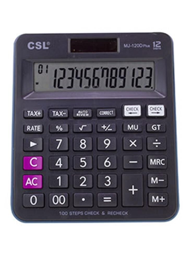 CSL RZ-822 12 Hane Masa Tipi Renkli Hesap Makinesi