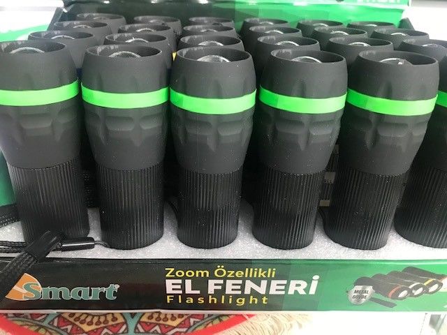 Smart K-4153 Zoom Özellikli Flashlight 24lü Led El Feneri Pilli