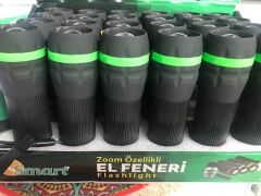 Smart K-4153 Zoom Özellikli Flashlight 24lü Led El Feneri Pilli