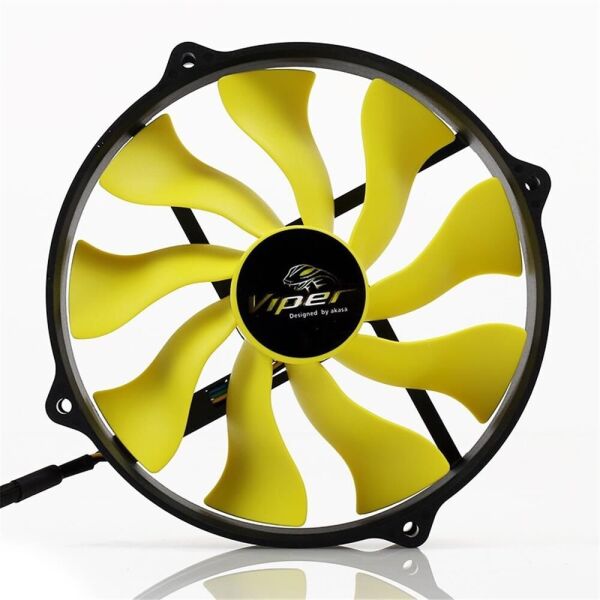 AKASA AK-FN073 ''Viper R'' 12cm Yuva için 14cm S-Flow Yüksek Performanslı Sessiz Fan