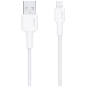 AUKEY CB-BAL7-WH NAYLON ÖRGÜLÜ USB-A LİGHTNİNG KABLOSU 0.9MT