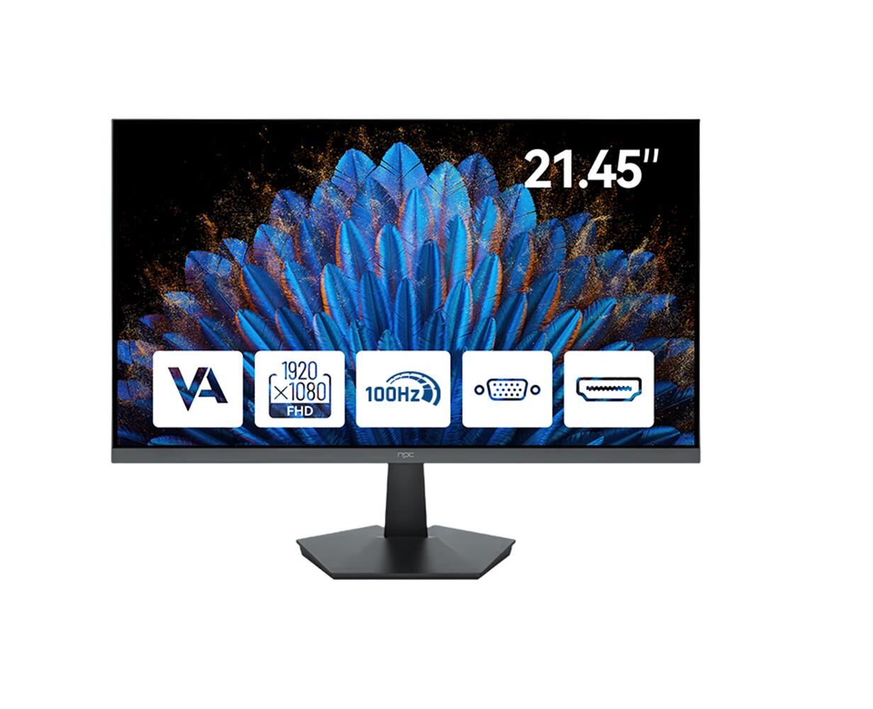 NPC 21.5'' MF2208-A 100Hz 5ms VA FHD Hdmi+Vga Yüksek Performanslı İş Monitörü