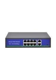 SPY SP-10120PLDE 8 Port PoE + 2 Port uplink 250m AI Aktif PoE Switch- Dahili Power