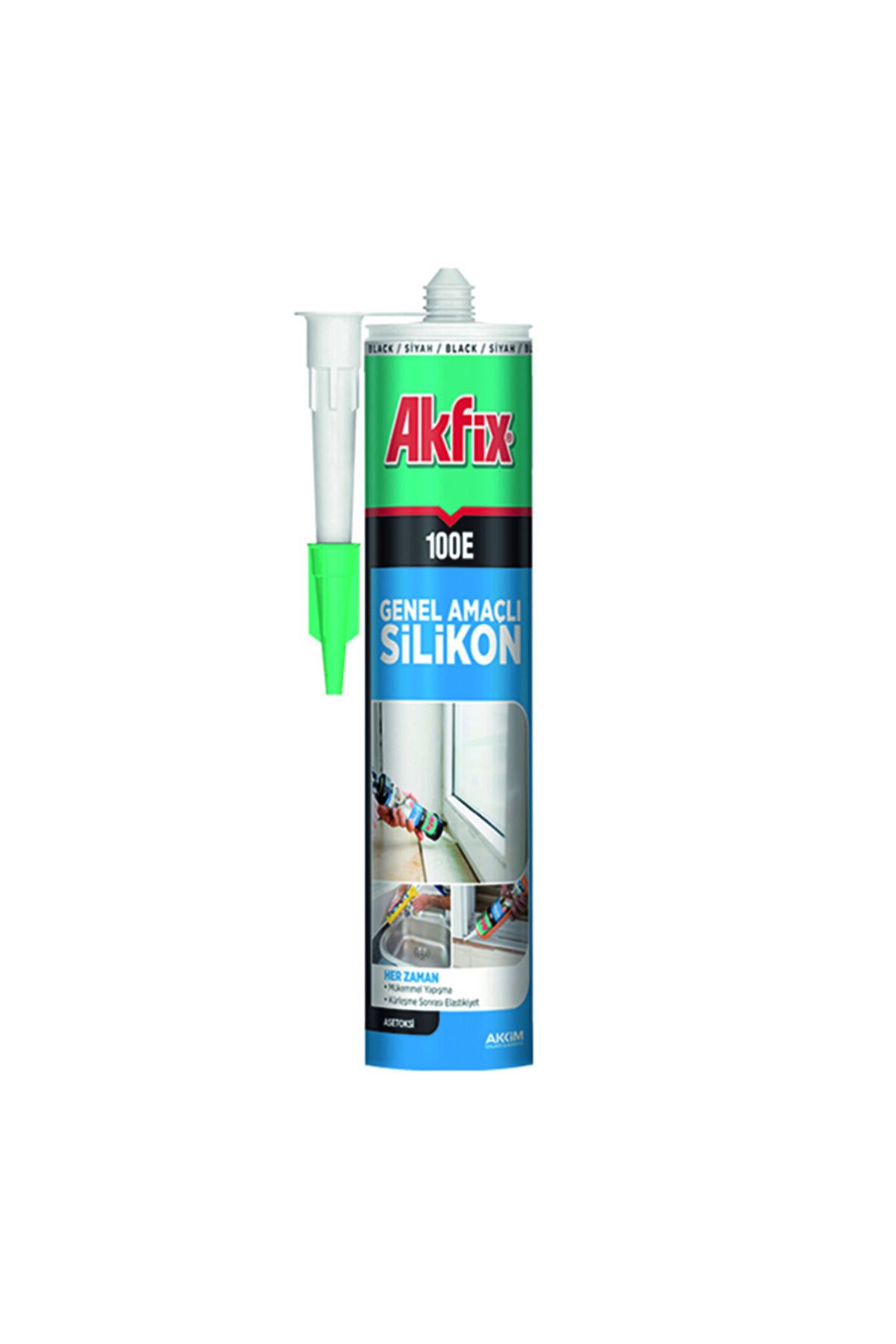 Akfix 100E Şeffaf Genel amaçlı Silikon