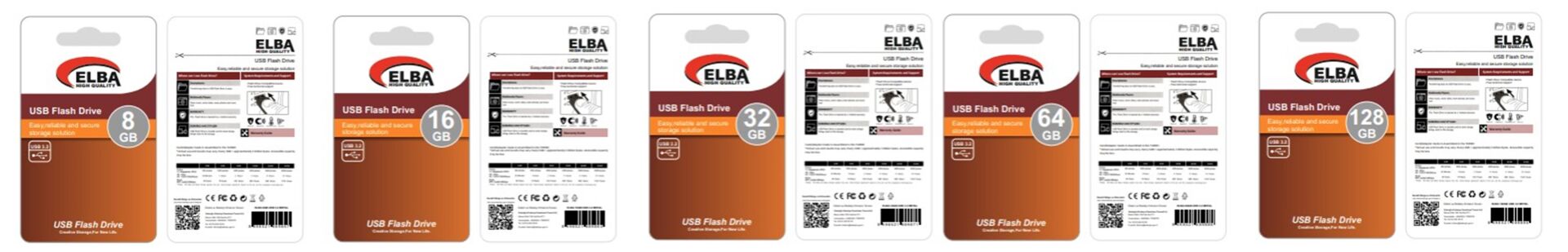 ELBA 8GB USB 3.2 PLASTİK FLASH BELLEK