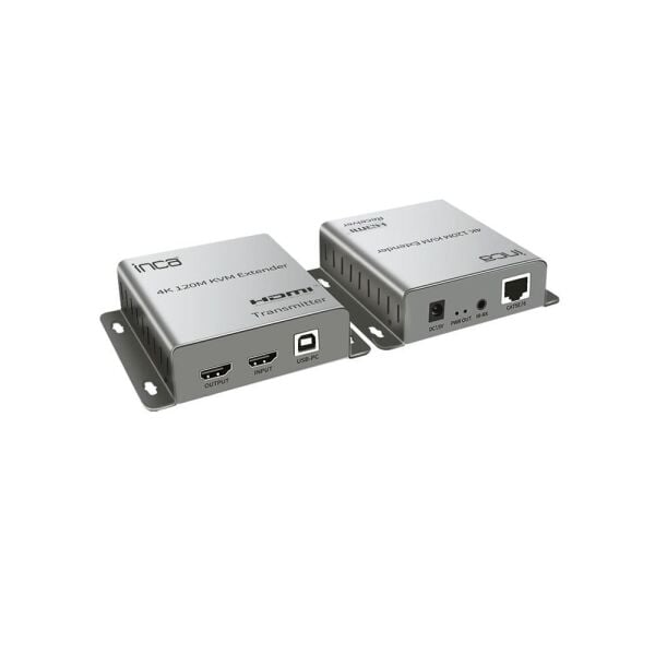 Inca IEX-120 HDMI 4K@30Hz 120mt KVM Network Extender 4K@30Hz (CAT-5e-CAT-6 Kablo Uzunluğu)