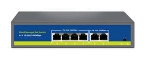 Nova NVC-S21-4GP2G 4 Port 2 Uplink Full Gigabit Cloud Poe Switch
