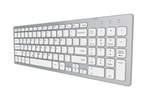 Everest KB-80W Beyaz-Gümüş 2.4Ghz Ultra İnce Q Mac-Win-Android-Ios Uyumlu Kablosuz Klavye