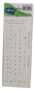 Addison 300165 Türkçe q Beyaz Klavye Stıker