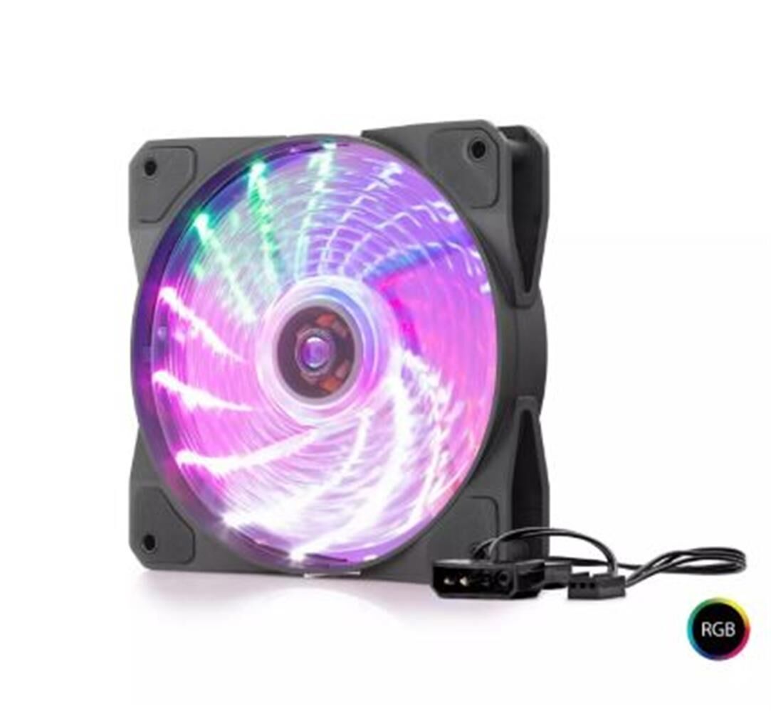 Hadron Hdx1519 12cm Kasa Fanı Performans 4Pin Rgb Siyah