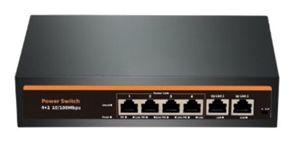 Nova NVC-INTSF0420FB2L 24V INTERCOM 4+2 PORT POE SWITCH (10-100)