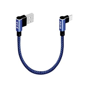 S-LINK SWAPP SW-C757 3A - 15 CM TYPE-C LACIVERT KILIFLI METAL -L- KABLO
