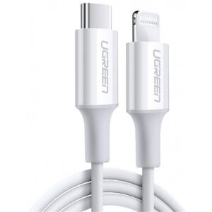 UGREEN TYPE-C TO LIGHTNING 3A PD MFİ SERTİFİKALI HIZLI ŞARJ KABLOSU (10493) 1 MT BEYAZ