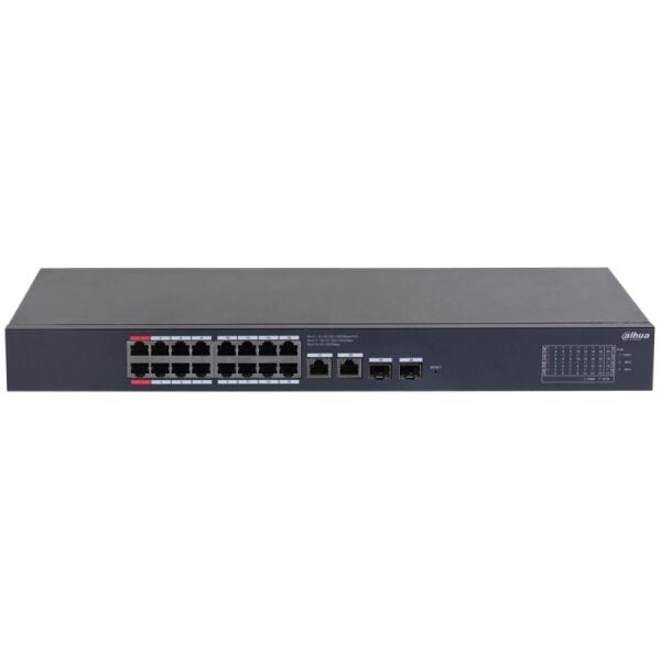 DAHUA CS4220-16GT-135 16 PORT GIGABIT 135W POE + 2X1GB SFP/RJ45 UPLINK CLOUD YÖNETİLEBİLİR RACKMOUNT