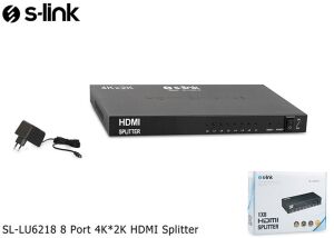 S-link SL-LU6218 8 Port 4k-2k Hdmı Splitter