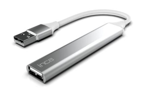 Inca IUSB-4TUX 3X2.0 3.0 USB Çıkış USB Çıkış 5 Gbps Usb Çoklayıcı Alüminyum Kasa