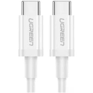 UGREEN USB-C 60W 3A QC PD HIZLI ŞARJ KABLOSU 1 MT BEYAZ 60520