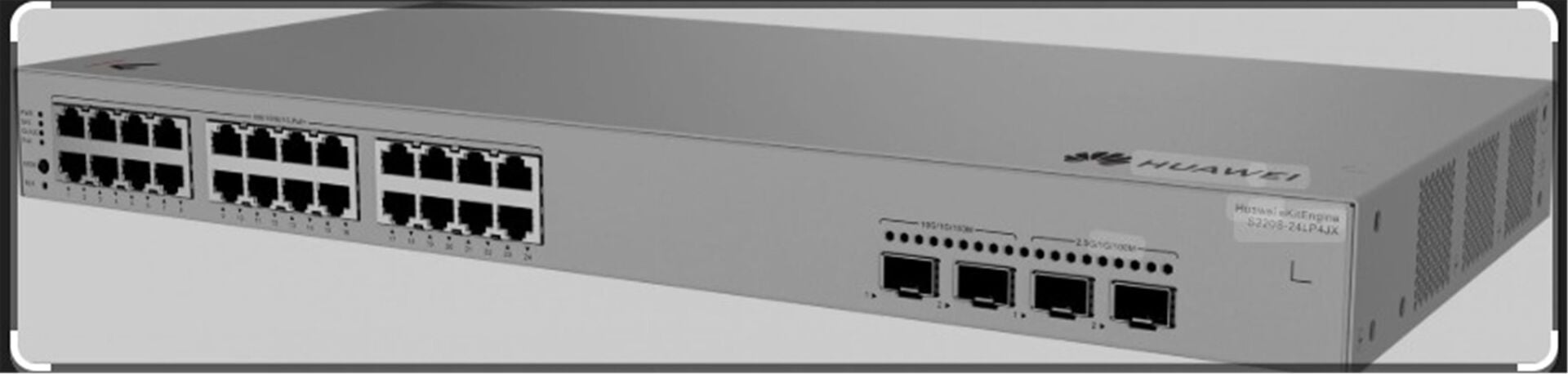 Huawei Ekitengine S220S-24LP4JX 24GE Poe+ 195W, 2x 2,5g + 2x 10G Sfp L2 Yönetilebilir Switch