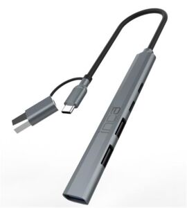 Inca IUTP-06TX 4 USB 3.0 + 2x USB 2.0 + Type-C + PD 100W   Çoklayıcı