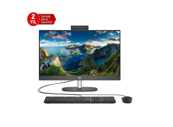 HP ProOne 240 G10 B6JC7ES i7-1355U 16GB 512GB SSD O-B Iris Xe 23.8'' Siyah DOS All in One Bilgisayar