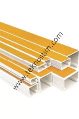 Mutlusan Kablo Kanalı 16 X 16 Yapışkanlı 16 X 16  Pvc 2mt