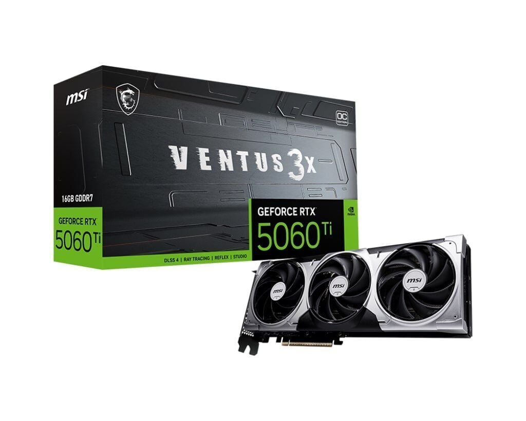 MSI GEFORCE RTX 5060 TI 16G VENTUS 3X OC VGA