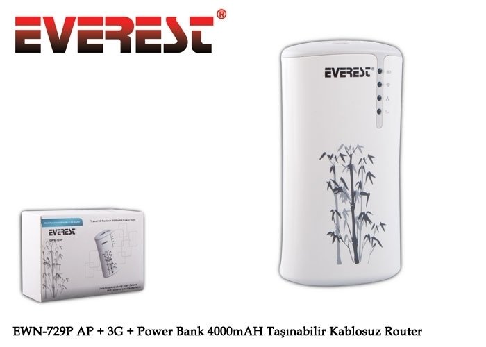 Everest EWN-729P AP + 3G + Power Bank 4000mAH