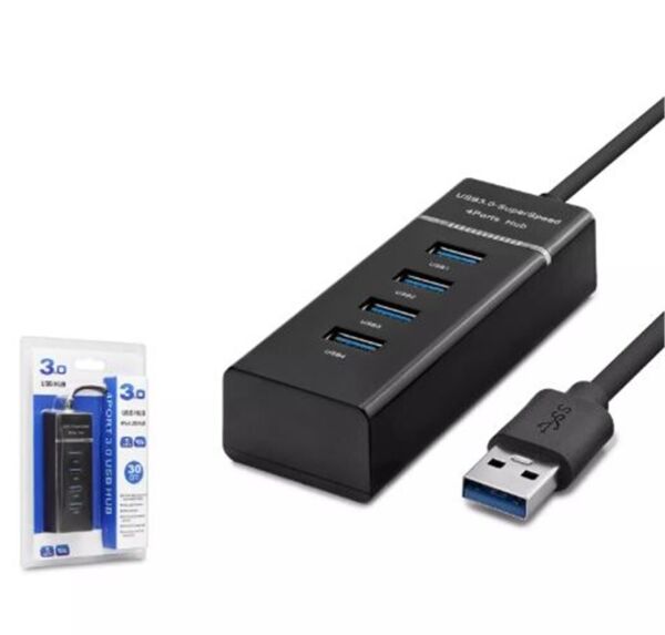 Hadron Hdx7017 Usb3.0 Hub 3-Usb + Usb3.0 30Cm Siyah