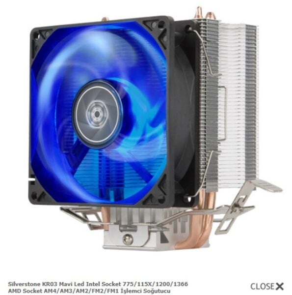NODAR ND2605 CPU Kule Tipi İşlemci Soğutucu Üç Fanlı 90 mm Siyah